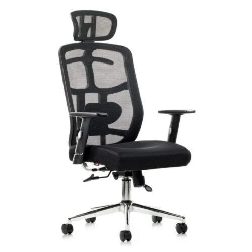 Poltrona Presidente Tela MK – Cor Preta