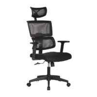 Cadeira Presidente TELA TOKYO – Cor Preto PMD