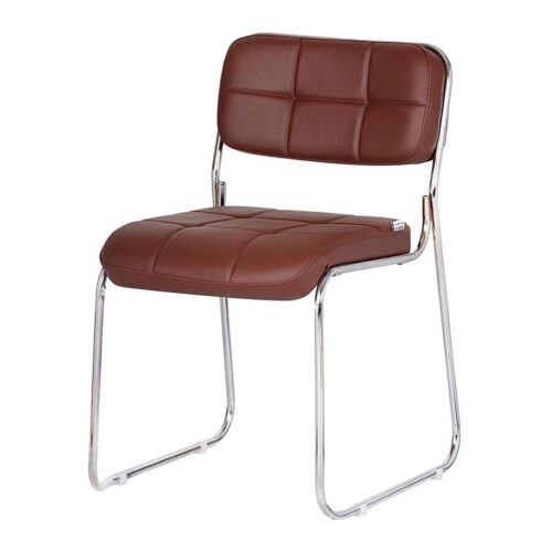 Cadeira Fixa Estofada Denver – Cor Café – PMD - Imagem 4