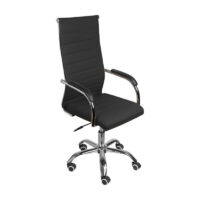Produto: Cadeira de Escritório LONDON Giratória – Base Cromada – COR PRETO 31089 Modelo: Cadeira para Escritório Referência do Modelo: Cadeira de Escritório Florença Giratória – Base Cromada Cor: Preto Estofado: PU (Poliuretano) Material da Base: Base Cromado Garantia do Fornecedor: 24 Meses